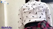 My stepsister decided to excite me with her short skirt