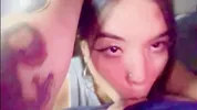 Teen latina face slapping and sloppy blowjob