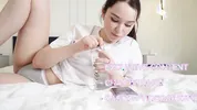 My wet stepsister is all wet and riding my cock. Cum in her pussy.Valeria Sladkih