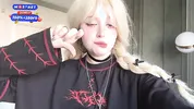 May i cum in my tights and then fill your mouth with real SQUIRT? Hot teen Goth girl videocall you