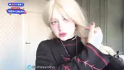 May i cum in my tights and then fill your mouth with real SQUIRT? Hot teen Goth girl videocall you