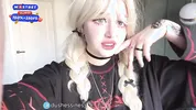 May i cum in my tights and then fill your mouth with real SQUIRT? Hot teen Goth girl videocall you