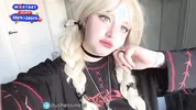 May i cum in my tights and then fill your mouth with real SQUIRT? Hot teen Goth girl videocall you
