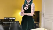 2 BIG Cocks Sexually Smash a Petite French Alt