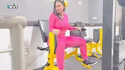 While she's at the gym I wait for her in her room with my hard cock Jenifer play