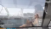 Invited a hot girl on my boat, she fucked me until I came on her ass / Angelssex