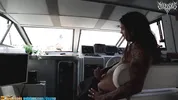 Invited a hot girl on my boat, she fucked me until I came on her ass / Angelssex