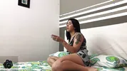 hot lesbian sex between stepsister, scissors and I eat her delicious pussy -Melanie Caceres&EmilyFox