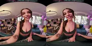 VRHUSH April Olsen grips ahold of your cock