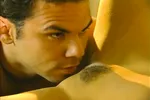 Busty slut aroused in her hairy pussy by a big cock