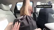 Sexy Сolleague with a gorgeous body paid for the ride with car sex.