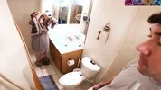 Stepmom catches her stepson masturbating and joins in!