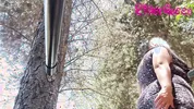 young man fucking the owner of the property outdoors
