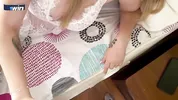 Horny slut stepmom with big tits seduces stepson and thanks him for breakfast