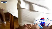 Horny slut stepmom with big tits seduces stepson and thanks him for breakfast