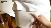 Horny slut stepmom with big tits seduces stepson and thanks him for breakfast
