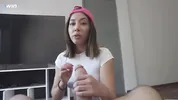 My stepsister thinks a spider bit my cock and sucks out the venom to save my life