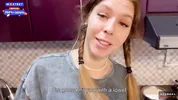 The flatmate-girl doesn't mind periodic fucking in the kitchen and get cum in her mouth and pigtails