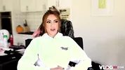 Pretty Hime Marie Plays Cock On Screen Before Setting Fire