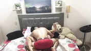 I seduce my stepbrother and he rubs his cock on my pussy.