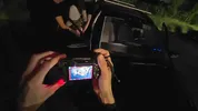 Real amateur, THREE COCKS in a parking. My FIRST CAR SEX experience turns into a gang bang