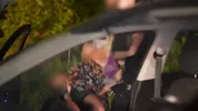 Real amateur, THREE COCKS in a parking. My FIRST CAR SEX experience turns into a gang bang