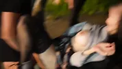 Real amateur, THREE COCKS in a parking. My FIRST CAR SEX experience turns into a gang bang
