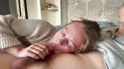 I asked her to give me a blowjob, she swallowed all of my cum