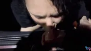 I get fucked by a voyeur in a public car park and he cums in my mouth before leaving