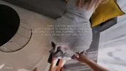 Step Mom caught Step Son with boner while cleaning and helped him cum on her big round ass