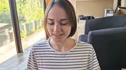 Waited a month for a blowjob, filled a cutie with cum with a bob