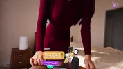 Step Mom caught Step Son with morning boner and helped him cum on her big round ass