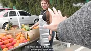 Latina Market Vendor With a Big Ass Gets an Offer She Can't Refuse... Teases What Comes After