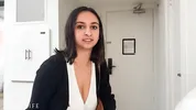 Big titty coworker says NO to CONDOM during business trip hookup - Hailey Rose