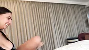 Big titty coworker says NO to CONDOM during business trip hookup - Hailey Rose