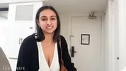 Big titty coworker says NO to CONDOM during business trip hookup - Hailey Rose