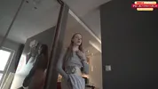 My neighbour ‘accidentally’ dropped her panties on the hard cock she craved.