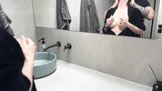 I’m fucking my friend’s boyfriend in the bathroom while she’s on her morning run