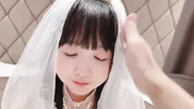 【Marriage】“Shall we become husband and wife? Bride and Marriage Doggy Style mating!?