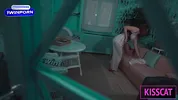 Hot Step mom cant lie without fuck and comes to Step son's shared bed for hard sex till cum in pussy