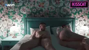 Hot Step mom cant lie without fuck and comes to Step son's shared bed for hard sex till cum in pussy