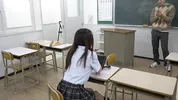 Japanese student in language classes turn into a wet daydream