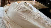 Husband wakes his wife up with fingers and cock