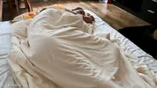 Husband wakes his wife up with fingers and cock
