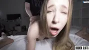 PETITE ANGEL GETS DESTROYED - First Rough Threesome After The Photo Shoot - Nata Gold ´´