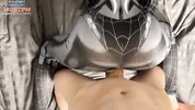 Instead of Saving People, This Spider Girl Rides My Dick!!