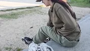 Porn actress has sex with stranger in PUBLIC!