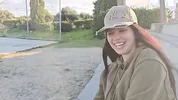 Porn actress has sex with stranger in PUBLIC!