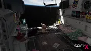 Lonely japanese girl in orbit mode invites him to fuck her to the fullest!