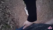 Sexy nymphomaniac in the forest made me cum in her mouth
